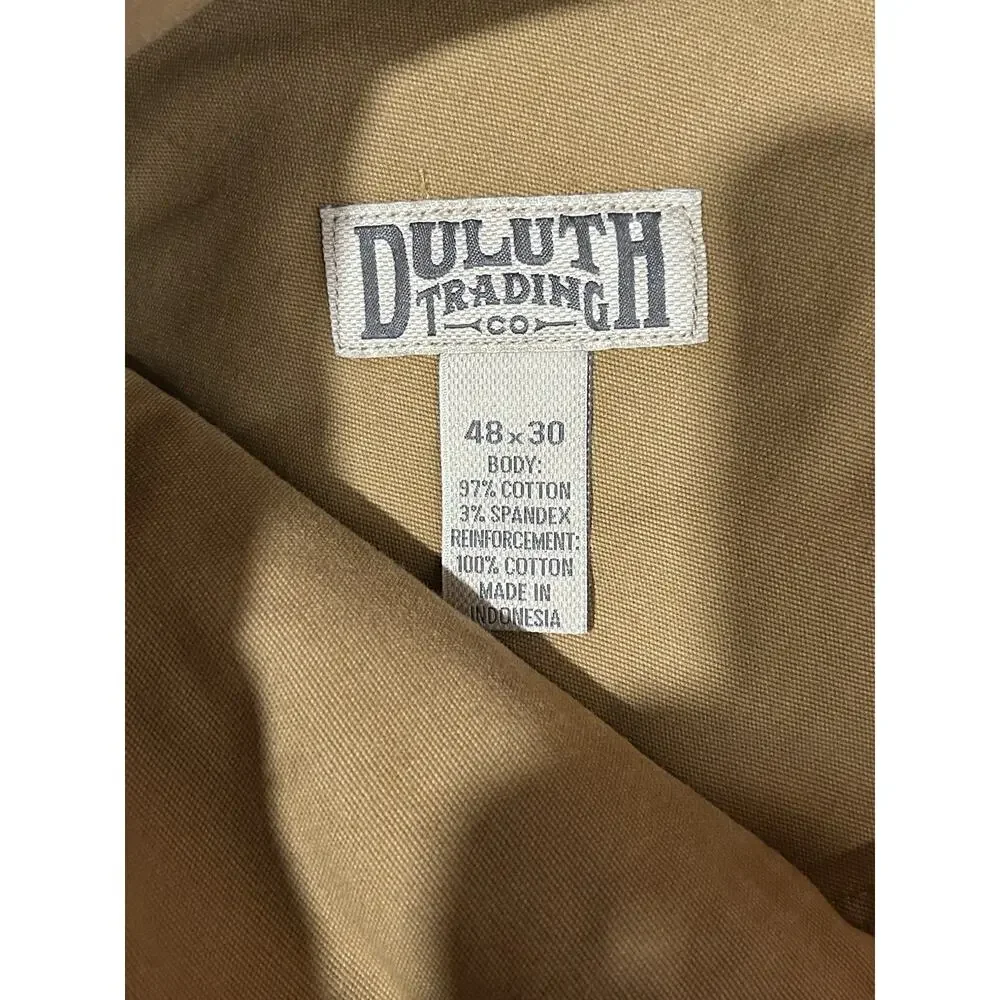 Duluth Flex Fire Hose Pants Mens 48x30 Double Knee Uplander Utility Brush Huntin